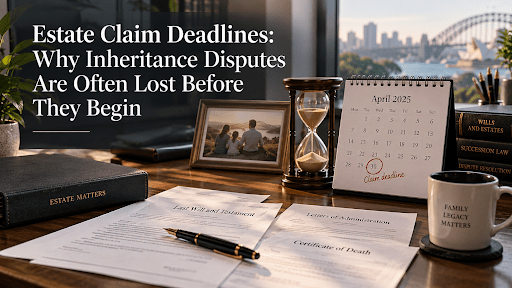 Estate Claim Deadlines: Why Inheritance Disputes Are Often Lost Before They Begin